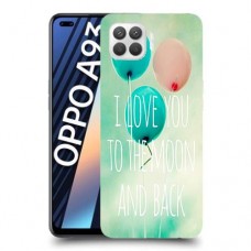 עד הירח ובחזרה כיסוי מגן קשיח מעוצב ל Oppo A93 יחידה אחת סקרין מובייל