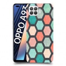 חלת דבש הונבד כיסוי מגן קשיח מעוצב ל Oppo A93 יחידה אחת סקרין מובייל