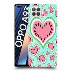 אבטיח אהבה כיסוי מגן קשיח מעוצב ל Oppo A93 יחידה אחת סקרין מובייל