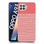 נקודות לבנות בורוד כיסוי מגן קשיח מעוצב ל Oppo A93 יחידה אחת סקרין מובייל