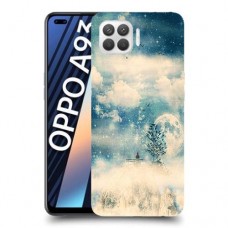 יופי חורף כיסוי מגן קשיח מעוצב ל Oppo A93 יחידה אחת סקרין מובייל