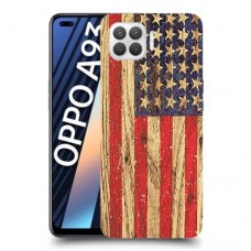 עץ ארצות הברית כיסוי מגן קשיח מעוצב ל Oppo A93 יחידה אחת סקרין מובייל