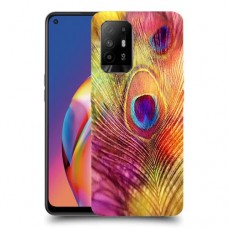 נוצת טווס כיסוי מגן קשיח מעוצב ל Oppo A94 5G יחידה אחת סקרין מובייל