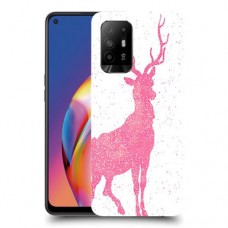 צבי ורוד כיסוי מגן קשיח מעוצב ל Oppo A94 5G יחידה אחת סקרין מובייל