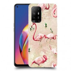 פלמינגו ורוד כיסוי מגן קשיח מעוצב ל Oppo A94 5G יחידה אחת סקרין מובייל