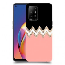 ורוד-לבן-לבן כיסוי מגן קשיח מעוצב ל Oppo A94 5G יחידה אחת סקרין מובייל