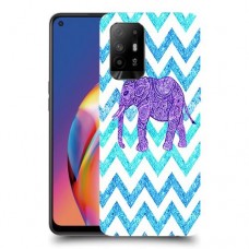 אלפנט סגול כיסוי מגן קשיח מעוצב ל Oppo A94 5G יחידה אחת סקרין מובייל