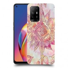 חמניות מוזרה סגולה כיסוי מגן קשיח מעוצב ל Oppo A94 5G יחידה אחת סקרין מובייל