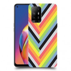 פסים קשת כיסוי מגן קשיח מעוצב ל Oppo A94 5G יחידה אחת סקרין מובייל