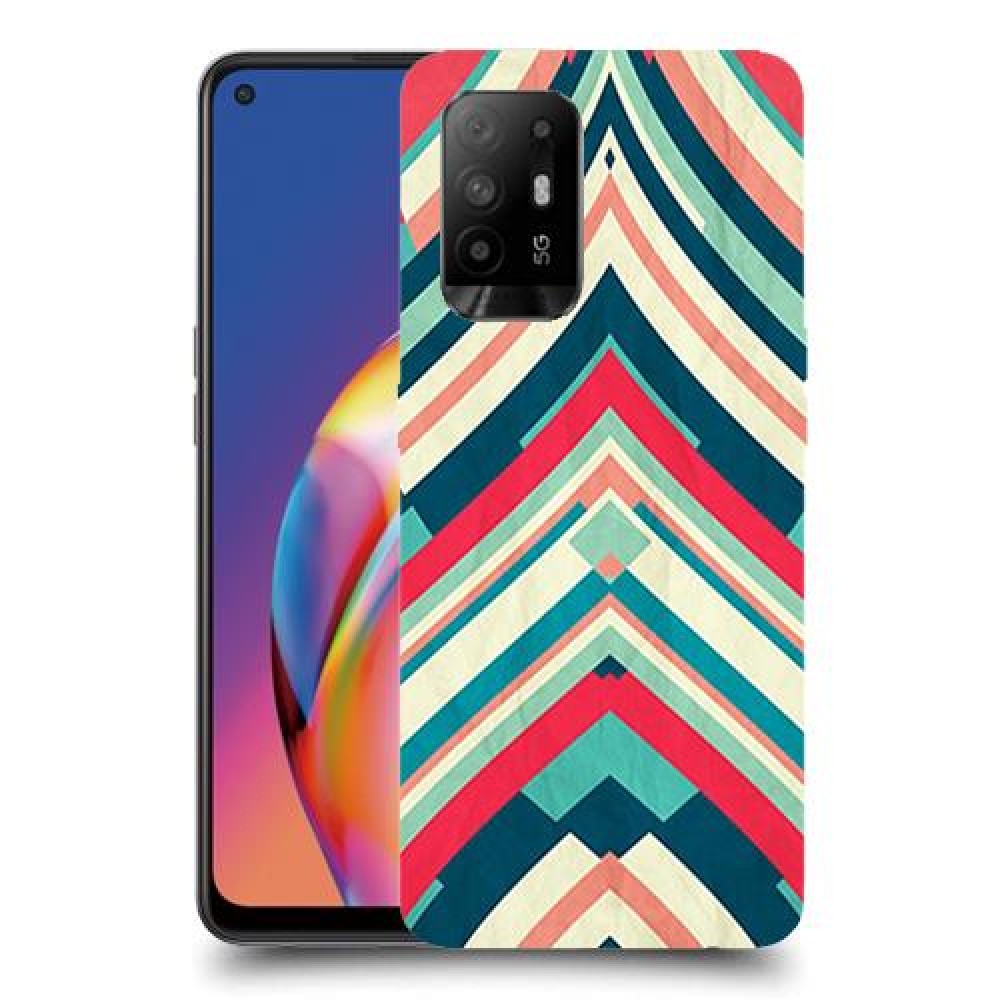 פסים בצבע כיסוי מגן קשיח מעוצב ל Oppo A94 5G יחידה אחת סקרין מובייל