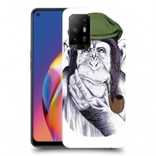 חשיבה קוף כיסוי מגן קשיח מעוצב ל Oppo A94 5G יחידה אחת סקרין מובייל