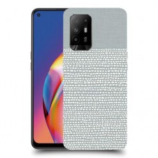 נקודות לבנות אפור כיסוי מגן קשיח מעוצב ל Oppo A94 5G יחידה אחת סקרין מובייל