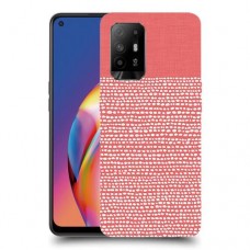 נקודות לבנות בורוד כיסוי מגן קשיח מעוצב ל Oppo A94 5G יחידה אחת סקרין מובייל