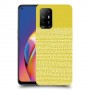 נקודות לבנות בצהוב כיסוי מגן קשיח מעוצב ל Oppo A94 5G יחידה אחת סקרין מובייל