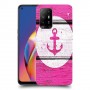 עוגן ורוד מעץ כיסוי מגן קשיח מעוצב ל Oppo A94 5G יחידה אחת סקרין מובייל