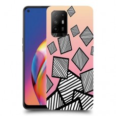 זאברה ריבועים כיסוי מגן קשיח מעוצב ל Oppo A94 5G יחידה אחת סקרין מובייל