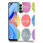 אהבה צחוק חיים כיסוי מגן קשיח מעוצב ל Oppo Reno4 5G יחידה אחת סקרין מובייל