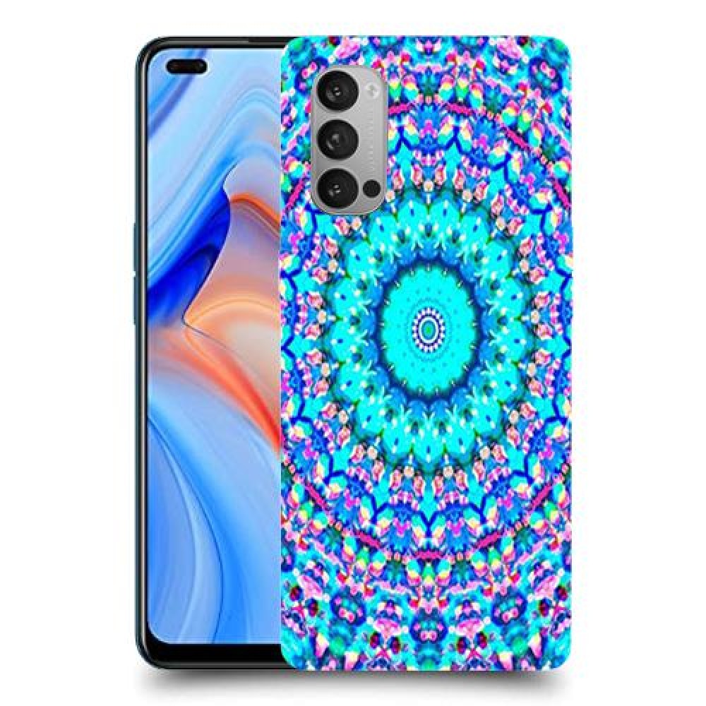 מנדלה בצבע כיסוי מגן קשיח מעוצב ל Oppo Reno4 5G יחידה אחת סקרין מובייל