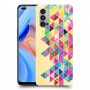 ניאון רומבי כיסוי מגן קשיח מעוצב ל Oppo Reno4 5G יחידה אחת סקרין מובייל