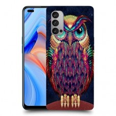 ינשוף הלילה כיסוי מגן קשיח מעוצב ל Oppo Reno4 5G יחידה אחת סקרין מובייל