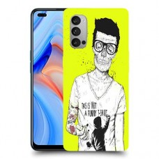 לא חולצת טריקו מצחיקה כיסוי מגן קשיח מעוצב ל Oppo Reno4 5G יחידה אחת סקרין מובייל