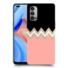 ורוד-לבן-לבן כיסוי מגן קשיח מעוצב ל Oppo Reno4 5G יחידה אחת סקרין מובייל