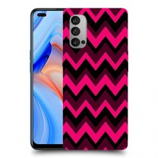 קווי סגול כיסוי מגן קשיח מעוצב ל Oppo Reno4 5G יחידה אחת סקרין מובייל