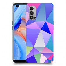 הפשטה קשת כיסוי מגן קשיח מעוצב ל Oppo Reno4 5G יחידה אחת סקרין מובייל