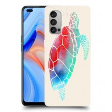 צב קשת כיסוי מגן קשיח מעוצב ל Oppo Reno4 5G יחידה אחת סקרין מובייל