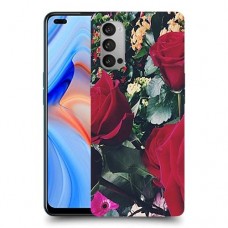 ורדים כיסוי מגן קשיח מעוצב ל Oppo Reno4 5G יחידה אחת סקרין מובייל