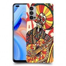 סומבררו סמל כיסוי מגן קשיח מעוצב ל Oppo Reno4 5G יחידה אחת סקרין מובייל