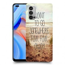 במקום רחוק רחוק כיסוי מגן קשיח מעוצב ל Oppo Reno4 5G יחידה אחת סקרין מובייל