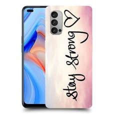 הישאר חזק כיסוי מגן קשיח מעוצב ל Oppo Reno4 5G יחידה אחת סקרין מובייל