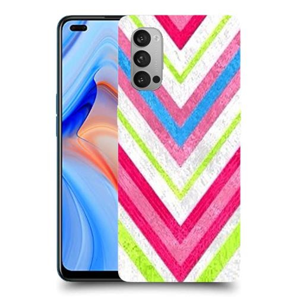 צבעים חשופים כיסוי מגן קשיח מעוצב ל Oppo Reno4 5G יחידה אחת סקרין מובייל