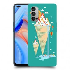 גלידה סאני כיסוי מגן קשיח מעוצב ל Oppo Reno4 5G יחידה אחת סקרין מובייל