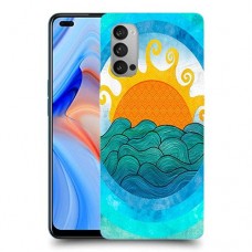 זריחה ליד הים כיסוי מגן קשיח מעוצב ל Oppo Reno4 5G יחידה אחת סקרין מובייל
