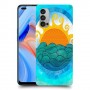 זריחה ליד הים כיסוי מגן קשיח מעוצב ל Oppo Reno4 5G יחידה אחת סקרין מובייל