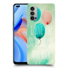 עד הירח ובחזרה כיסוי מגן קשיח מעוצב ל Oppo Reno4 5G יחידה אחת סקרין מובייל