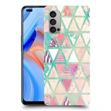 משולשים כיסוי מגן קשיח מעוצב ל Oppo Reno4 5G יחידה אחת סקרין מובייל