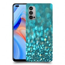 טורקיז יהלומים כיסוי מגן קשיח מעוצב ל Oppo Reno4 5G יחידה אחת סקרין מובייל