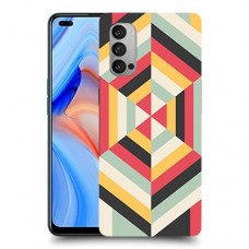 הצגת הפשטה כיסוי מגן קשיח מעוצב ל Oppo Reno4 5G יחידה אחת סקרין מובייל