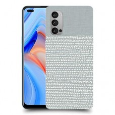 נקודות לבנות אפור כיסוי מגן קשיח מעוצב ל Oppo Reno4 5G יחידה אחת סקרין מובייל