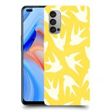 צהוב ציפור החיים כיסוי מגן קשיח מעוצב ל Oppo Reno4 5G יחידה אחת סקרין מובייל