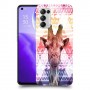 ג'ירפה נחמד כיסוי מגן קשיח מעוצב ל Oppo Reno5 5G יחידה אחת סקרין מובייל