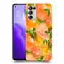אפרסקים כתומים כיסוי מגן קשיח מעוצב ל Oppo Reno5 5G יחידה אחת סקרין מובייל