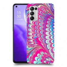 טווס סיפור כיסוי מגן קשיח מעוצב ל Oppo Reno5 5G יחידה אחת סקרין מובייל