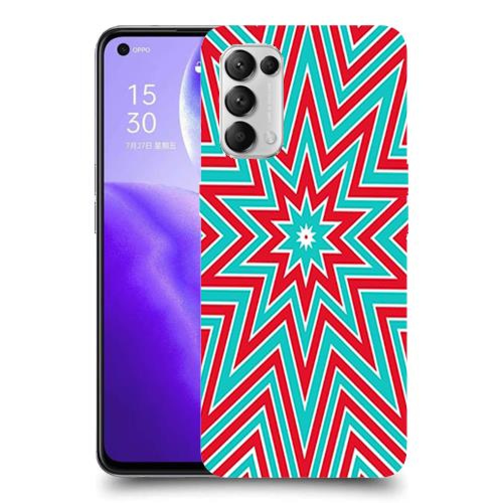 צבעי שלג כיסוי מגן קשיח מעוצב ל Oppo Reno5 5G יחידה אחת סקרין מובייל