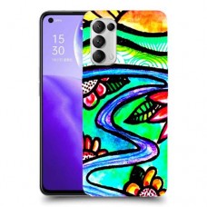 ויטראז 'תמונה כיסוי מגן קשיח מעוצב ל Oppo Reno5 5G יחידה אחת סקרין מובייל