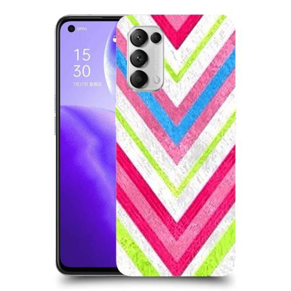 צבעים חשופים כיסוי מגן קשיח מעוצב ל Oppo Reno5 5G יחידה אחת סקרין מובייל