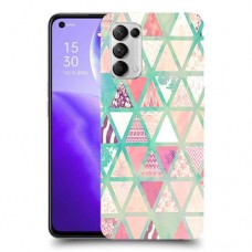 משולשים כיסוי מגן קשיח מעוצב ל Oppo Reno5 5G יחידה אחת סקרין מובייל